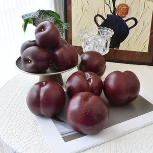 Modelo de Fruta Artificial de Ciruela Negra de Plástico Ecológico para Decoración de Halloween, Navidad, Acción de Gracias y Fotografía - Product Image 1