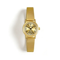 Montre ronde à double cadran rétro BS Bee Sister, montre pour femme en acier inoxydable, bracelet en bambou FA1870, montre à quartz pour femme