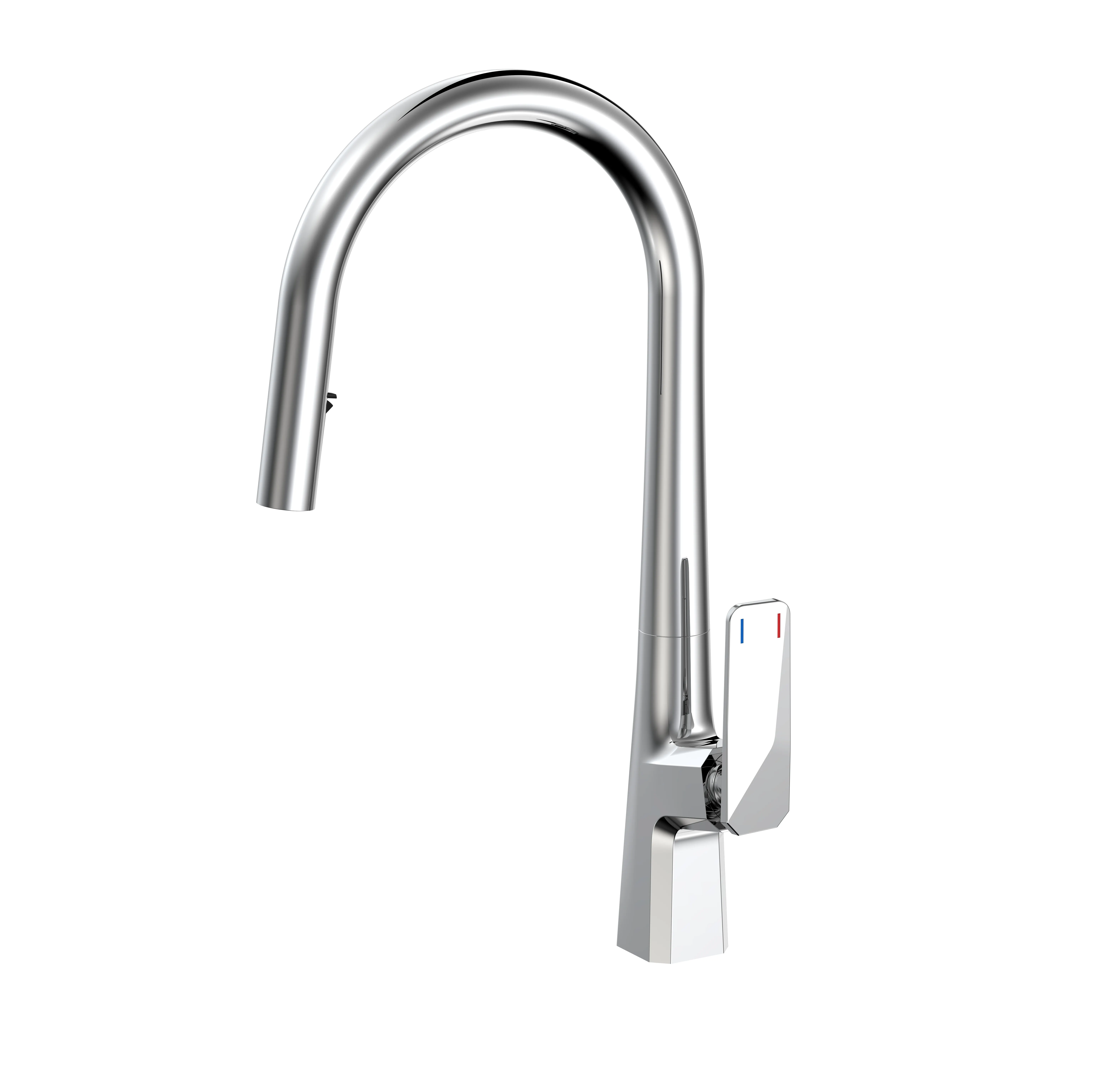 DropShipping modern tap mixer Flexible Unlacquered Purified Pullout Brass Kitchen Sink Faucet