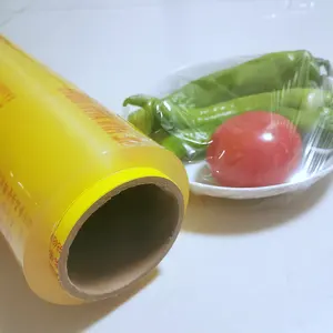 Fresh Packaging Plastic Wrap Cling Film For Food PVC Fresh Stretch Film Customized OEM Roll Food Grade Transparent