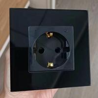 Smartdust nouveauté EU allemand verre trempé Tuya APP minuterie 16A Wifi prise murale Smart Home Schuko