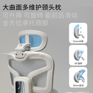 Saigu Ergonomic Mesh <b>Chair</b> T9 Gray Lumbar Support Reclining Office Gaming <b>Chair</b> - Product Image 5