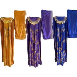 Ventes en gros de robes <span class=keywords><strong>boubou</strong></span> pour femmes, vêtements africains, tenues dashiki, abaya imprimée, robe maxi musulmane islamique - Product Image 6