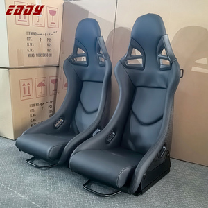 포르쉐 911 997 터보 GT2 GT3 RS 997.1 997.2 탄소 섬유 골격 수정 시트에 대한 EDDY 경량 리클라인 레이싱 시트 - Product Image 3