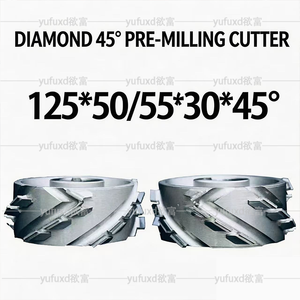 YUFU High Quality Diamond PCD Uncoated Face Mill Pre Milling Cutter 45 Helix Angle OEM Customizable V-Shaped Angled Knife Edge - Product Image 3