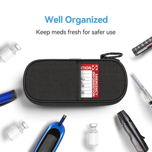 Estuche de viaje para enfriador de pluma de insulina Organizador fresco aislado para medicamentos para diabéticos con 2 paquetes de hielo reutilizables - Product Image 4