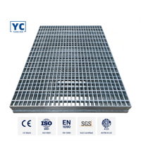 Passerelle à grilles dentelées en acier au carbone pour accès aux fours à vermiculite expansée en vrac
