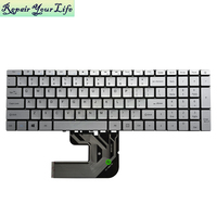 Clavier d'ordinateur portable en anglais américain pour BMAX IPASON MaxBook P1 P1X P2 G154GPJ41 X15 X317A, nouveau clavier argenté