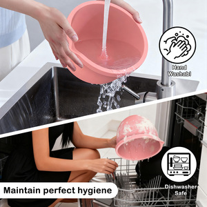 Rivestimenti in Silicone per Ciotole da Miscelazione Compatibili con Mixer <span class=keywords><strong>KitchenAid</strong></span> da 5 Quarti, Include 3 Rivestimenti e Coperchi, Lavabili in Lavastoviglie - Product Image 2