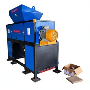 Broyeur de film plastique haute performance à double arbre, 500 kg/h, semi-automatique, électrique, pour le broyage des déchets plastiques - Product Image 1