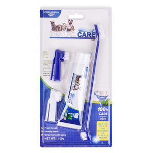 Dentifrice pour animaux de compagnie, ensemble pour une haleine fraîche, pour chiens et chats, formule comestible, usage domestique - Product Image 3