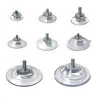 Niveau de réglage réglable pour pieds de meuble, vis M4-M5-M6, patins en caoutchouc avec vis auto-adhésives, ventouse transparente en PVC