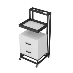 Chariot de rangement en métal de luxe pour coiffeur, plateau en marbre, salon de coiffure, chariot de rangement pour outils de coupe de cheveux - Product Image 5