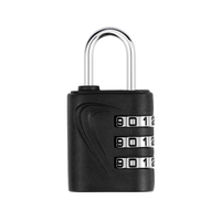 Cadenas à combinaison à 3 chiffres en alliage de zinc, corps métallique, serrure à code pour valise, bagage, sac de voyage