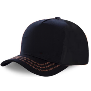Gorra de Béisbol de Algodón al por Mayor, de Alta Calidad, con Visera Curva, Negra, Ajustable, con Cierre a Presión, Gorras, Casquetas - Product Image 6