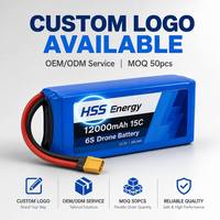 Batterie lithium haute capacité 6S 12000mAh pour drone multirotor FPV UAV