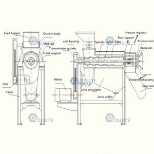 Machine à jus de presse à froid commerciale jus de citron de pastèque fruit de la <span class=keywords><strong>passion</strong></span> avec rendement élevé et caractéristiques d'entretien faciles - Product Image 4