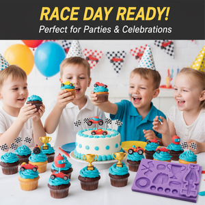 Race Car Rectangle Silicone Decorating Tip <b>Sets</b> for Cake & Cupcake Topper Soap Polymer <b>Clay</b> Crafts-Eco-Friendly Reusable - Product Image 4