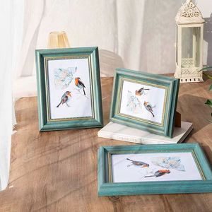 Cornice Fotografica Rettangolare in Resina PS Stile Americano, Classica Europea Retrò, 6, 7, 8, 10 Pollici, A4, da Tavolo per Matrimoni - Product Image 4