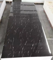Panneau mural en PVC à revêtement UV imitation marbre, haute brillance, facile à installer, luxueux, imperméable, sans formaldéhyde, flexible, résistant au feu