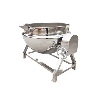 Vertical Sauce Frying Pan Sus Electromagnetic Tilting Sandwich Pot Sugar Boilling Brine Boiling And Filling Mixing Pot
