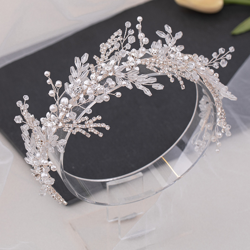 2023 New Bride Headdress Handmade Inlaid
