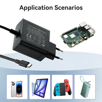 Cargador PD27W de Suministro Directo de Fábrica, Certificado CE y GS, Enchufe Europeo, Adaptador de Corriente USB-C PD de 27W para Raspberry Pi 3 4 5