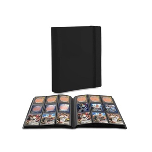 Black PP TCG <b>Plastic</b> 9-<b>Pocket</b> Trading Card Binder with Bandage - Product Image 1