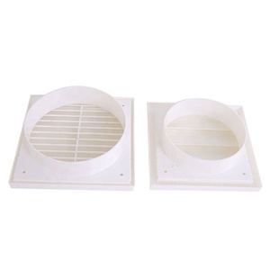 Grilles de <span class=keywords><strong>ventilation</strong></span> de climatisation au design moderne, trou rond ou carré, couvercle d'aération en plastique <span class=keywords><strong>PVC</strong></span>, fonction de retour d'air - Product Image 2