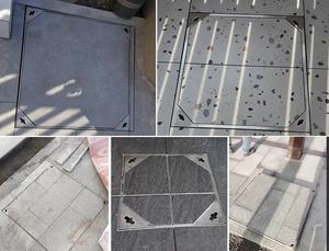 포장도로 유틸리티 커버 304 스테인리스 스틸 스텔스 맨홀 뚜껑 사각 정화조 사각 맨홀 뚜껑 - Product Image 3