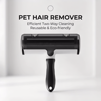 Brosse Anti-Poils Auto-Nettoyante avec Poignée Amovible en Matériau ABS Solide, Rouleau Réutilisable pour Chats et Chiens