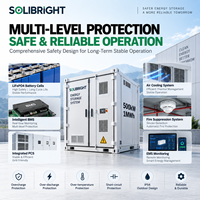 Système de stockage d'énergie par batterie BESS 500 kW 1 MWh, conteneur de 10 pieds, LiFePO4, hybride commercial et industriel