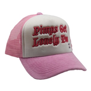 <span class=keywords><strong>Otto</strong></span> su misura 5 pannelli ricamati 3D in velluto a tesa curva regolabile cappelli <span class=keywords><strong>da</strong></span> camionista di alta qualità in maglia schiuma stili personalizzabili - Product Image 2