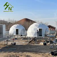 Tente dôme géodésique extérieure de haute qualité de 6m de diamètre-Couverture de toit en PVC Igloo Domo House pour le glamping d'hôtel