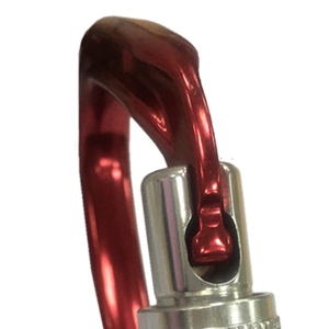 Mosquetón de aluminio 24KN, en forma de oreja, aleación, bloqueo de tornillo - Product Image 5