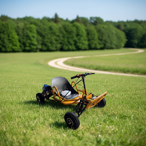 Kart à pédales tout-terrain pour adultes, course en plein air, 90cc, 2 temps, essence, transmission par chaîne, capacité de charge de 200 kg - Product Image 2