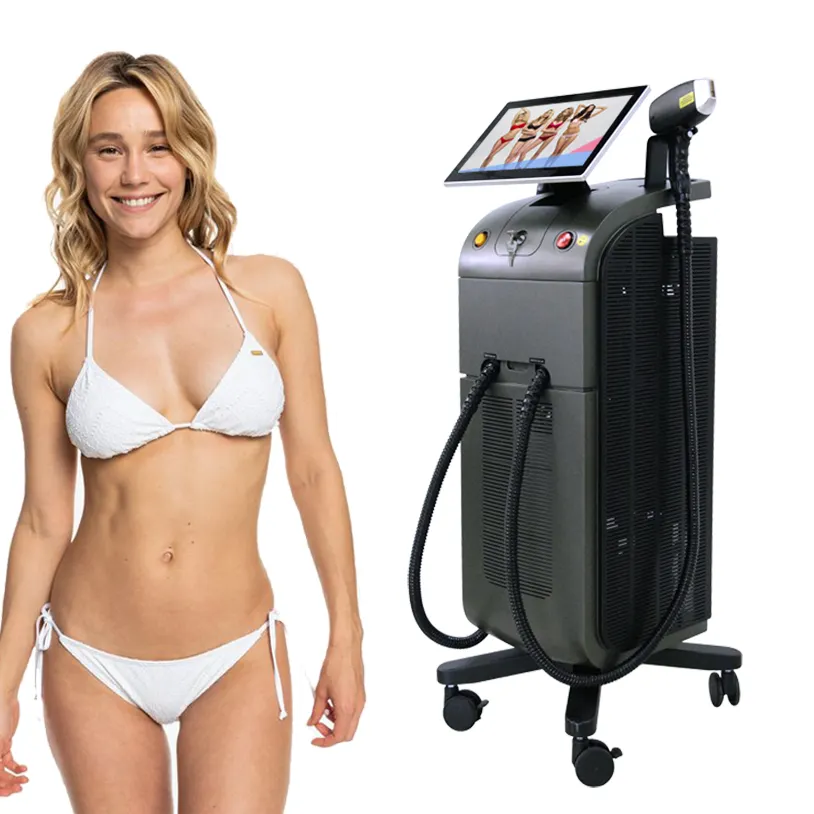 2024 New Speed Ice Titanium Depilacion Diodo Trio Laser Hair Removal Depilacion Lazer Diode Laser 808 Nm Salon Equipment