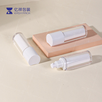 Flacons pompe à lotion cosmétique en plastique vides personnalisés, contenants pour crème de soin de la peau, sérum, avec flacon pompe sans air pour l'emballage