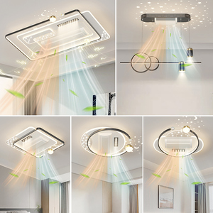 Modern Bladeless Smart LED AC <strong>Ceiling</strong> <strong>Fan</strong> Light <strong>Remote</strong> <strong>Control</strong> for Audio Home Bedroom Adjustable Warm/Cool Air <strong>Fan</strong> Lamp - Product Image 6