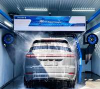 Machine de lavage de voitures entièrement automatique et autonome, compatible avec plusieurs modes de paiement, pour projets de parkings