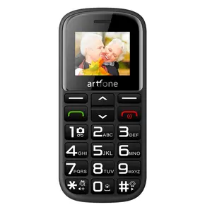 Artfone 공장 CS182 좋은 품질 1.8 인치 2g GSM 바 휴대 전화 노인 충전 크래들