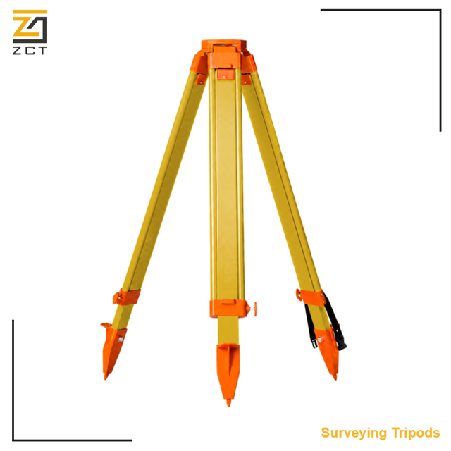 Heavy Duty Total Station Tripod with Adjustable Height for Theodolite GNSS RTK Laser Level and Field Survey Tasks