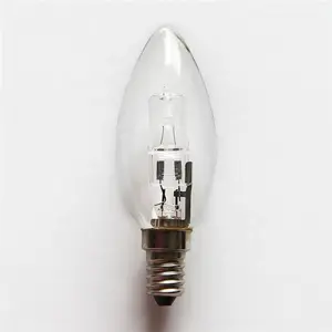 C35 18W E14 E27 clear decorative Edison style halogen lamp candle bulb