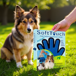 Guante Quita Pelos SoftTouch de Cinco Dedos, Herramienta para Eliminar el Pelo de Mascotas, para Perros y Gatos - Product Image 2
