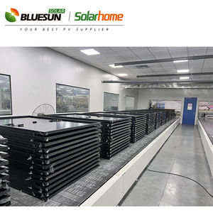 Bluesun Rotterdam Warehouse 450W Panel solar Europa Topcon Paneles solares bifaciales Todos los paneles solares negros - Product Image 6