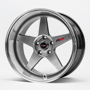 Jantes Roc Deep Lip JDM EVO 15 <span class=keywords><strong>16</strong></span> 17 18 <span class=keywords><strong>pouces</strong></span>, 5 branches, Flow Forming, 5x114.3 4x100 pour Honda Civic Subaru WRX BRZ RX-7 - Product Image 2