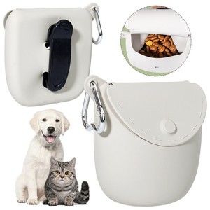 Food Grade Silicone <b>Dog</b> Treat Snack Pouch Bag With Clip - Product Image 4