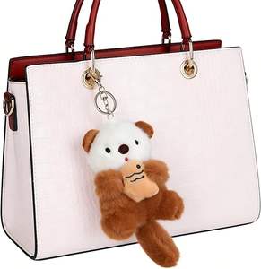 Llavero de Peluche Personalizado HR, Diseño de Animal de Peluche Adorable para Mujer, Llavero Ecológico y Duradero con Colgante para Bolso - Product Image 2