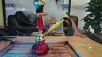 Chicha en verre arabe de luxe, 60 cm, pièce unique, livraison depuis l'Europe et l'Amérique