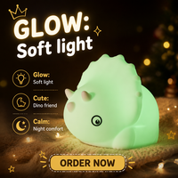 Lampe tactile LED portable en silicone pour chambre à coucher, veilleuse RVB mignonne rechargeable USB pour chambre d'enfant